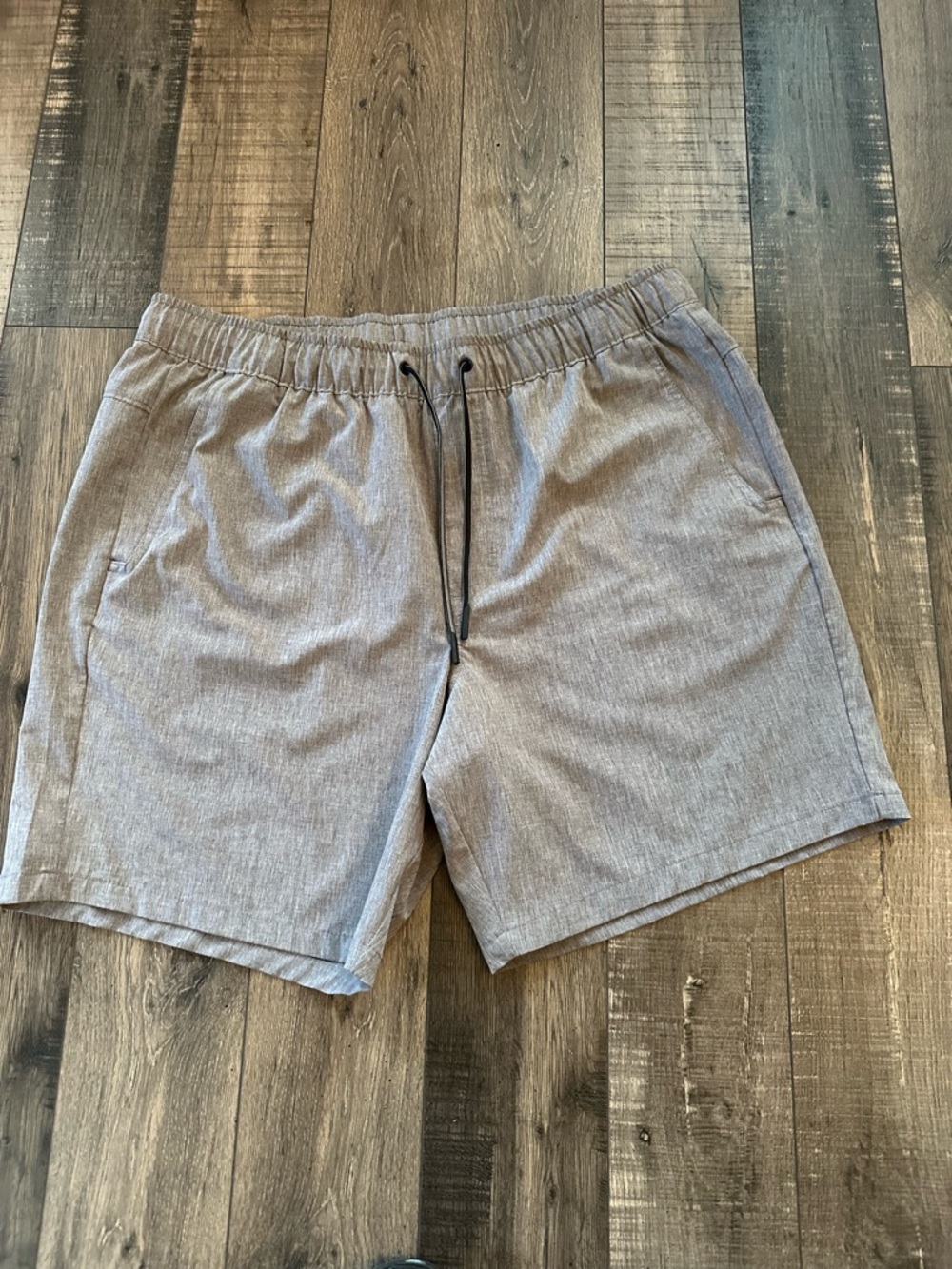 Eddie Bauer Mens UPF 50 Quick Dry Woven Tech Pull-On Shorts Gray Size XL